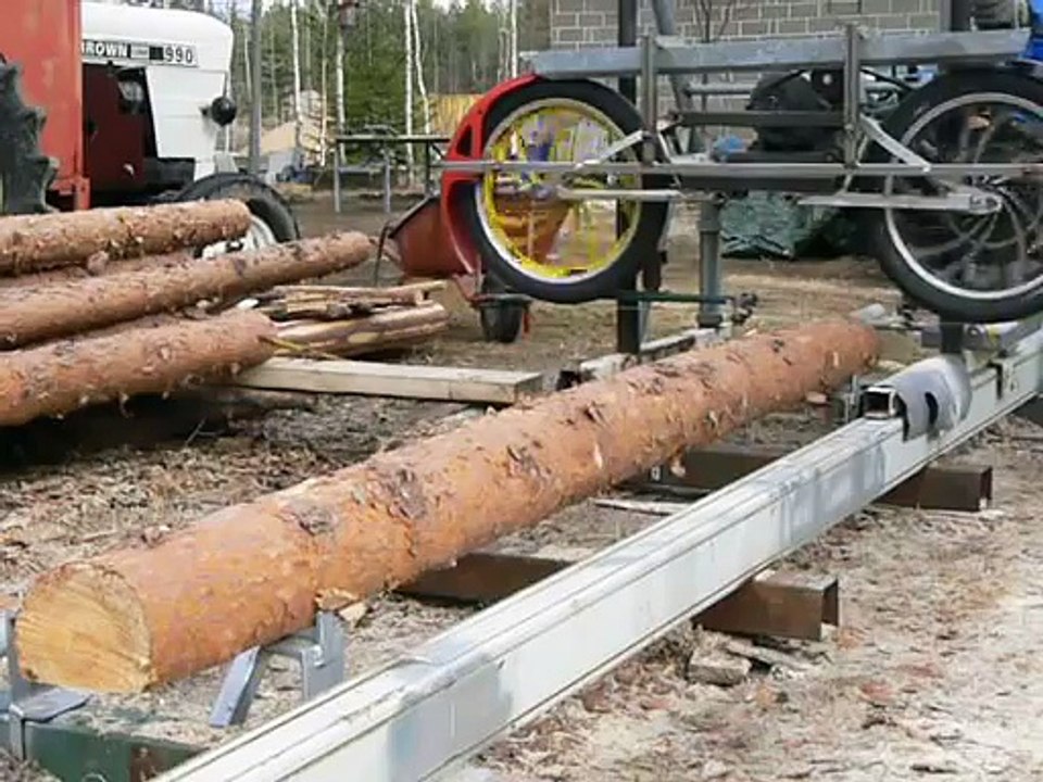 Homemade bandsaw mill