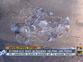 House party gets posted online, attendee gets shot