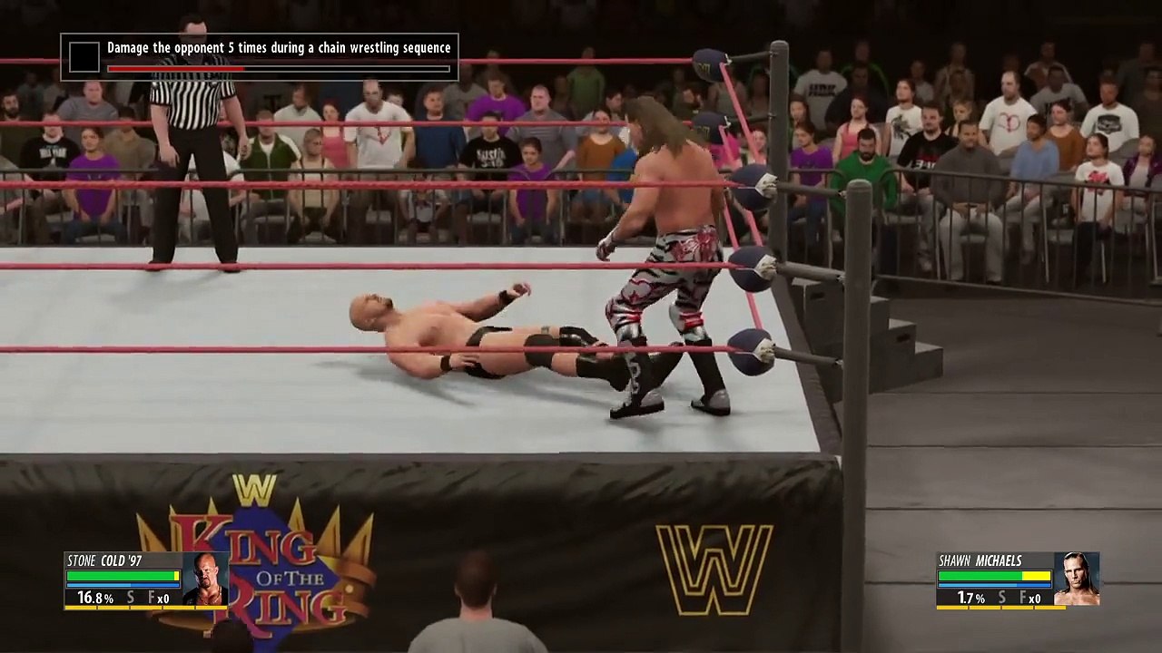 Stone Cold Steve Austin vs. Shawn Michaels: WWE 2K16 2K Showcase walkthrough - Part 5
