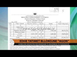 Edhe Tatimet bllokojnë “Agon” - Top Channel Albania - News - Lajme