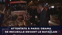 Attentats à Paris: Obama se recueille devant le Bataclan