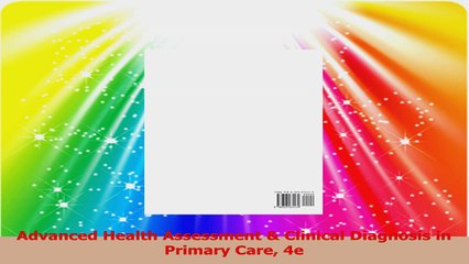 Advanced Health Assessment  Clinical Diagnosis in Primary Care 4e Download