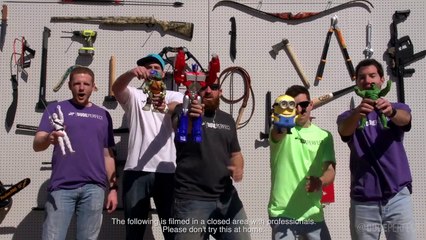 Exploding Action Figures | Dude Perfect