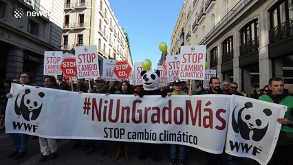 Global Climate March in Madrid, Spain