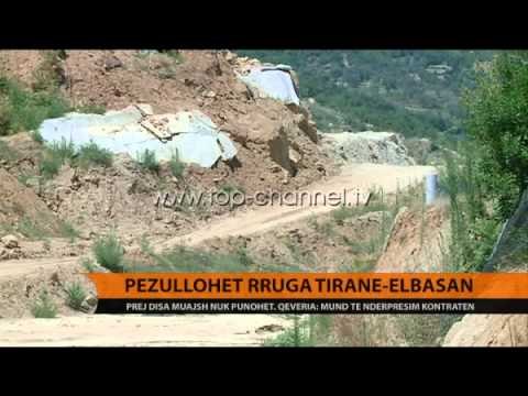 Pezullohet rruga Tiranë-Elbasan - Top Channel Albania - News - Lajme