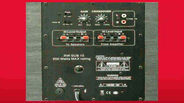 Best buy Powered Subwoofer Acoustic Audio RWSUB15 Down Firing Powered Subwoofer 15inchBlack