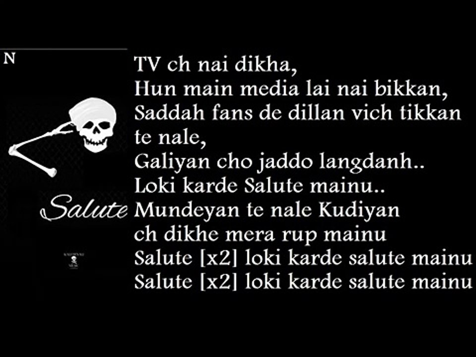 Salute New Song With Lyrics Bohemia Video Dailymotion Thepunjabirapper.com search amazon for rooh mp3 download browse other artists under b: salute new song with lyrics bohemia