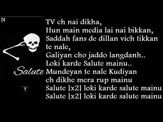 Salute new song with lyrics-Bohemia