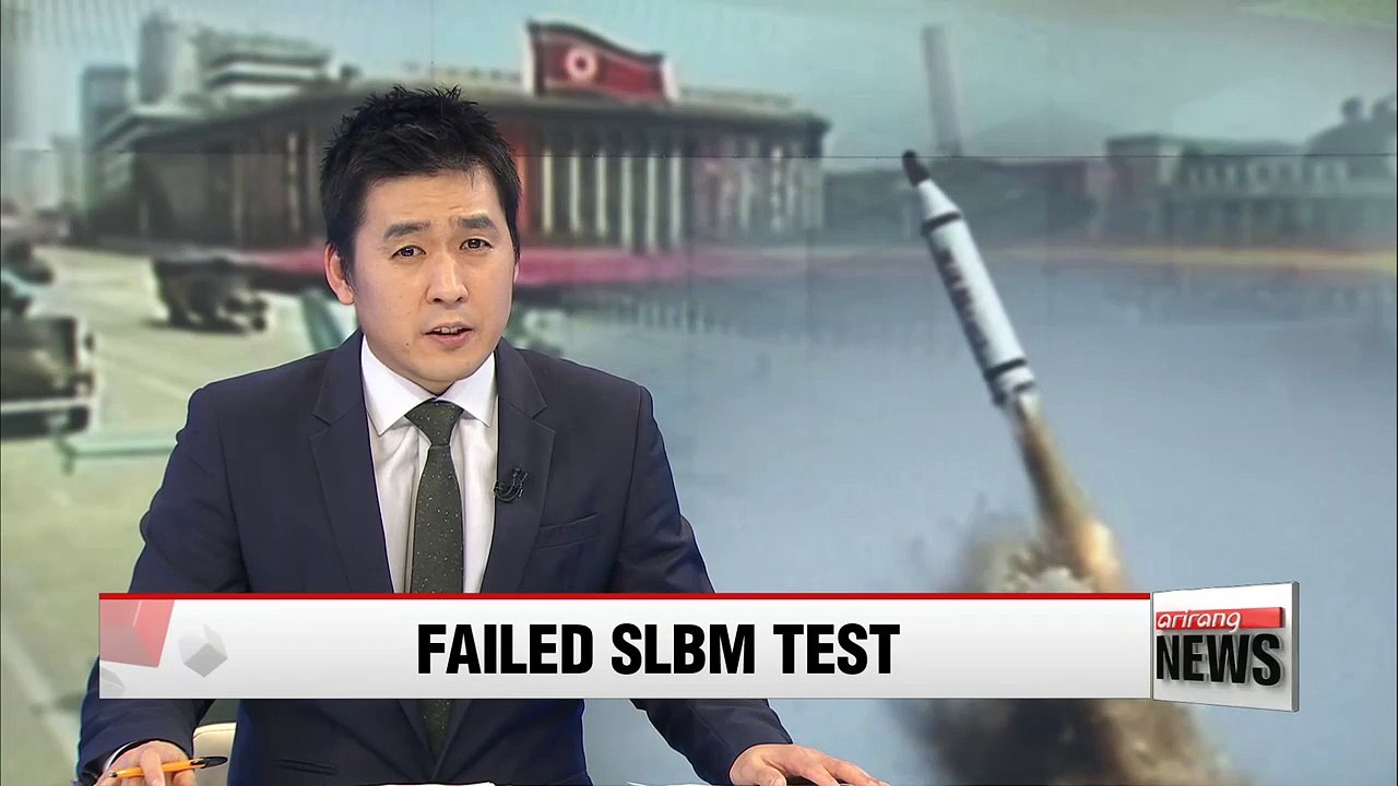 N. Korean leader presumably watched failed SLBM test: Seoul spy agency