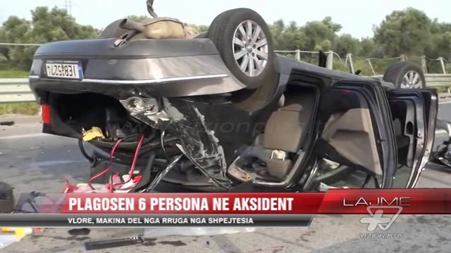 Vlorë, plagosen 6 persona në aksident - News, Lajme - Vizion Plus