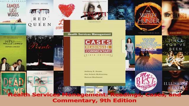PDF Download Health Services Management Readings Cases and Commentary 9th Edition Read Full Ebook