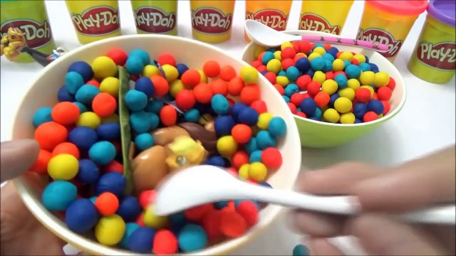 Play Doh Dippin Dots Surprise Egg Toys Lion King Smurfs // Toy Story Minions Little Pony