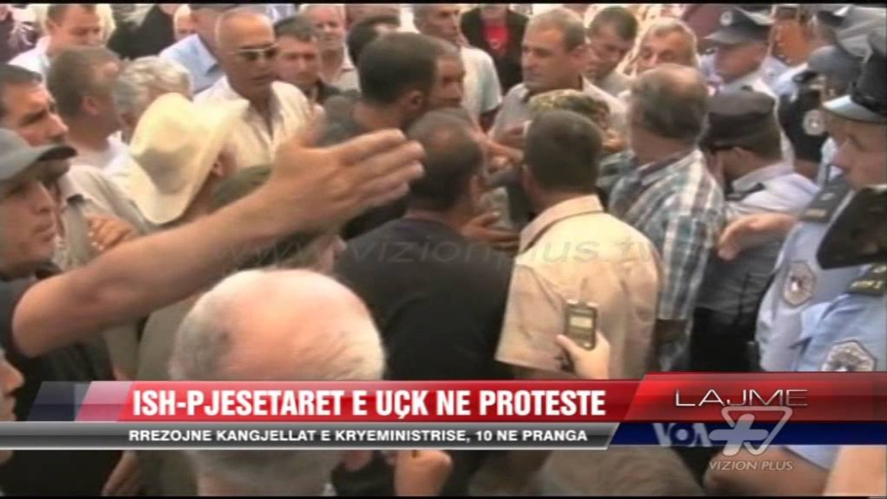 Protesta e veteranëve të UÇK - News, Lajme - Vizion Plus