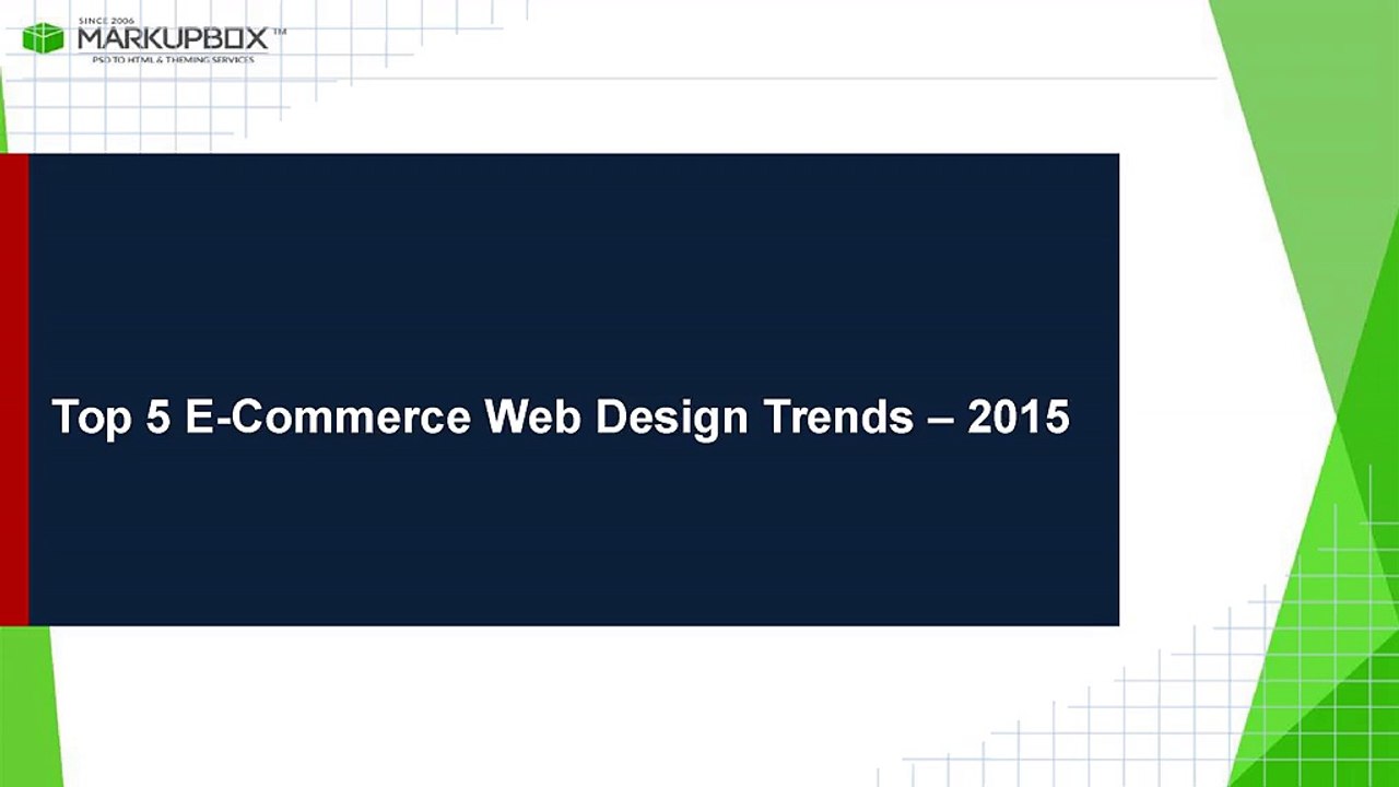Top 5 E-Commerce Web Design Trends – 2015