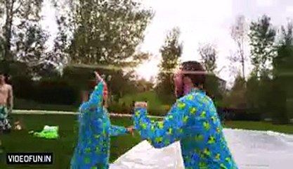 Lawn Mower Slip N Slide - Amazing