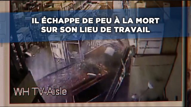 Il échappe de peu à la mort sur son lieu de travail
