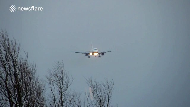 British Airways plane aborts landing in strong wind at UK airport