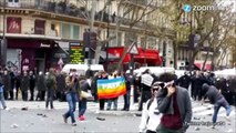 Manifestations contre la COP21 - la Place de République sacagée par les manifestants