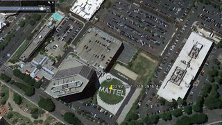 Mattel Logo in El Segundo, California (Google Earth)