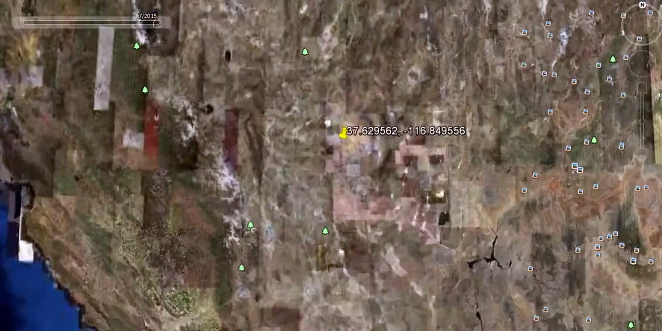 Mysterious Pattern in Nevada, USA (Google Earth)