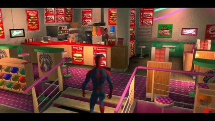 Spider-Man plays with his Custom Disney Spiderman Lightning McQueen Cars + Kids Songs