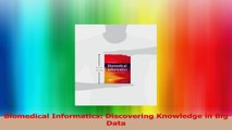 Biomedical Informatics Discovering Knowledge in Big Data PDF