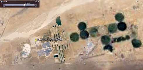 Solar Field in Daggett, California (Google Earth,)