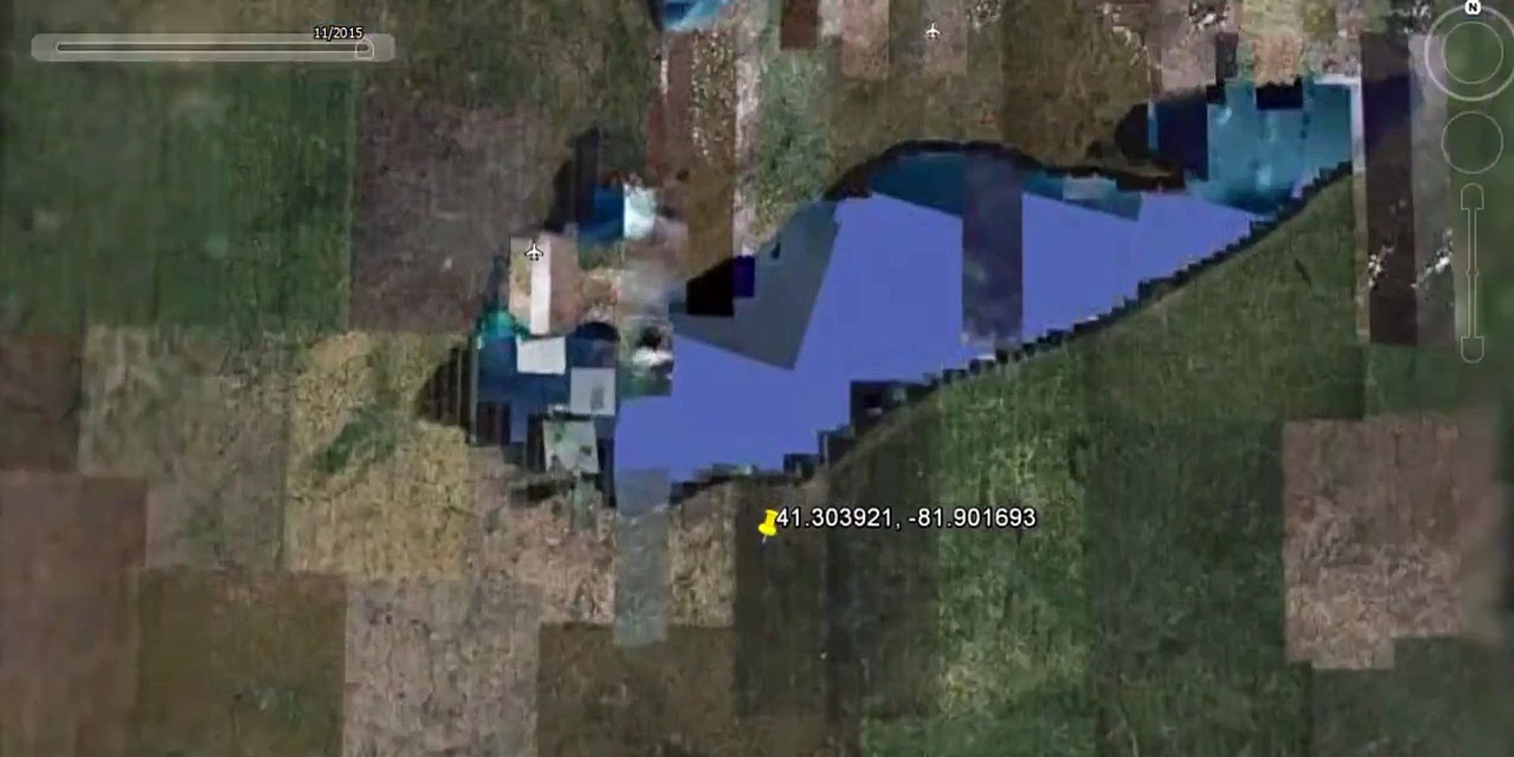 ⁣Travelling to Heart-Shaped Lake in Columbia Station, Ohio, USA with Googe Earth