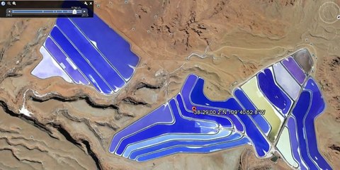Travelling To Potash Ponds in Moab, Utah, USA with Google Earth