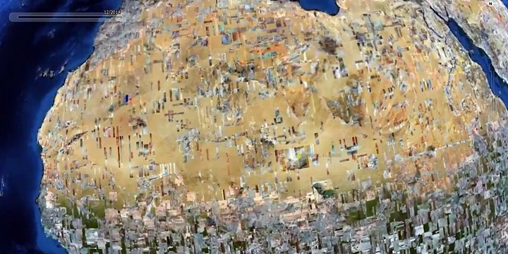 UTA Flight 772 Desert Memorial in Sahara Desert, southern Ténéré of Niger (Google Earth)