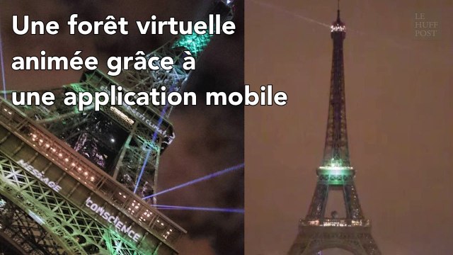 La Tour Eiffel se met au vert pour la COP21
