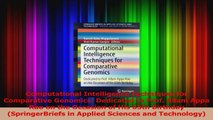Computational Intelligence Techniques for Comparative Genomics Dedicated to Prof Allam PDF