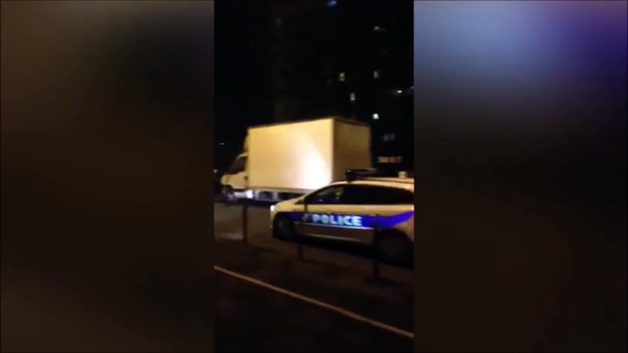 When french cops broadcast french anthem in their car