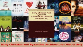 Download  Early Christian and Byzantine Architecture Hist of Art Ebook Free