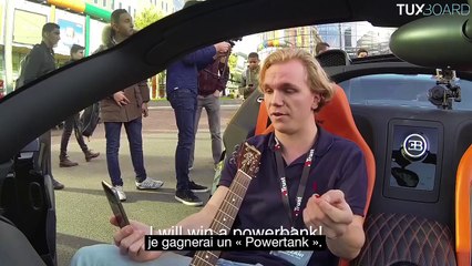 Guitarist plays ACDC song in a 2 millions supercar