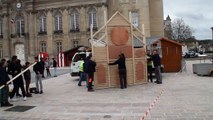 Beauvais : le support du défi de la cathédrale végétale est installé