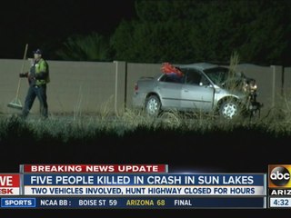Five people killed in Sun Lakes crash