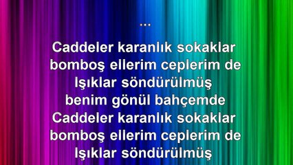 Taner Bulut - Caddeler - (2014) TÜRKÇE KARAOKE