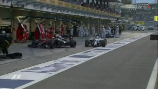 Bottas and Button Crash in Abu Dhabi 2015