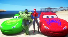 The Amazing Spider-Man with his Spiderman McQueen Cars & Hulk with his Green Lightning McQueen Cars!
