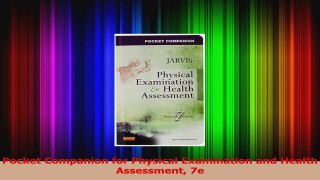 Pocket Companion for Physical Examination and Health Assessment 7e Read Online