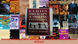 Family Therapy and Sibling Position The Master Work Series PDF