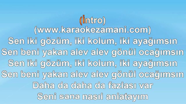 Tarık Mengüç - Karamel - 2011 TÜRKÇE KARAOKE