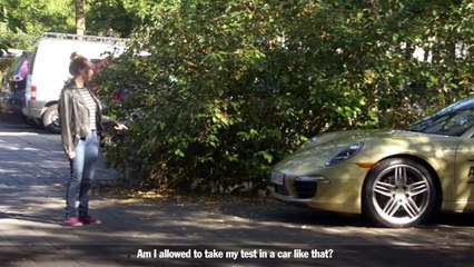 Et si vous passiez votre permis de conduire avec une Porsche ?
