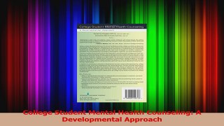 College Student Mental Health Counseling A Developmental Approach Download