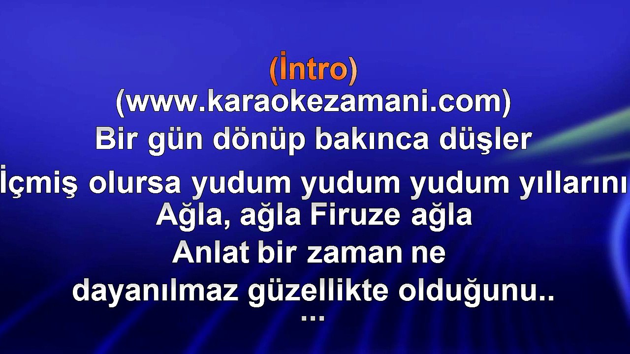Tarkan - Firuze - 2013 TÜRKÇE KARAOKE