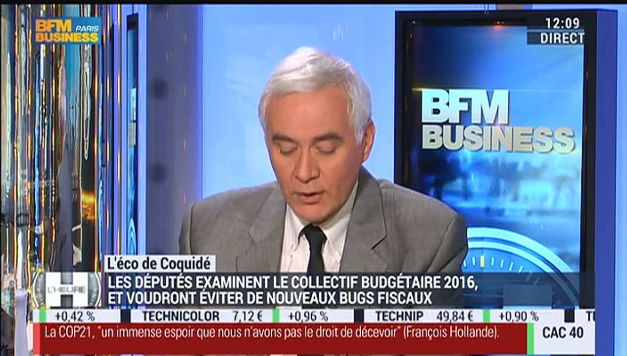 Patrick Coquidé : Les députés réexaminent le collectif budgétaire 2016 pour éviter un nouveau bug fiscal – 30/11