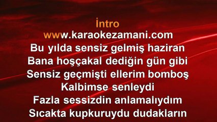 Teoman - Haziran - (2014) TÜRKÇE KARAOKE