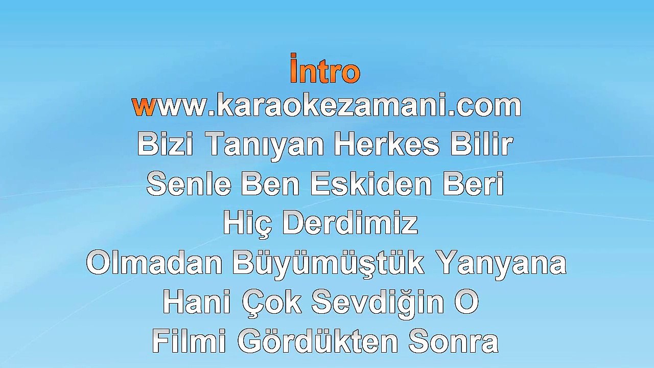 Teoman - O Papatya - 1996 TÜRKÇE KARAOKE