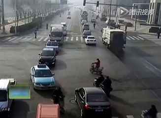 Un accident de la circulation totalement surnaturel en Chine